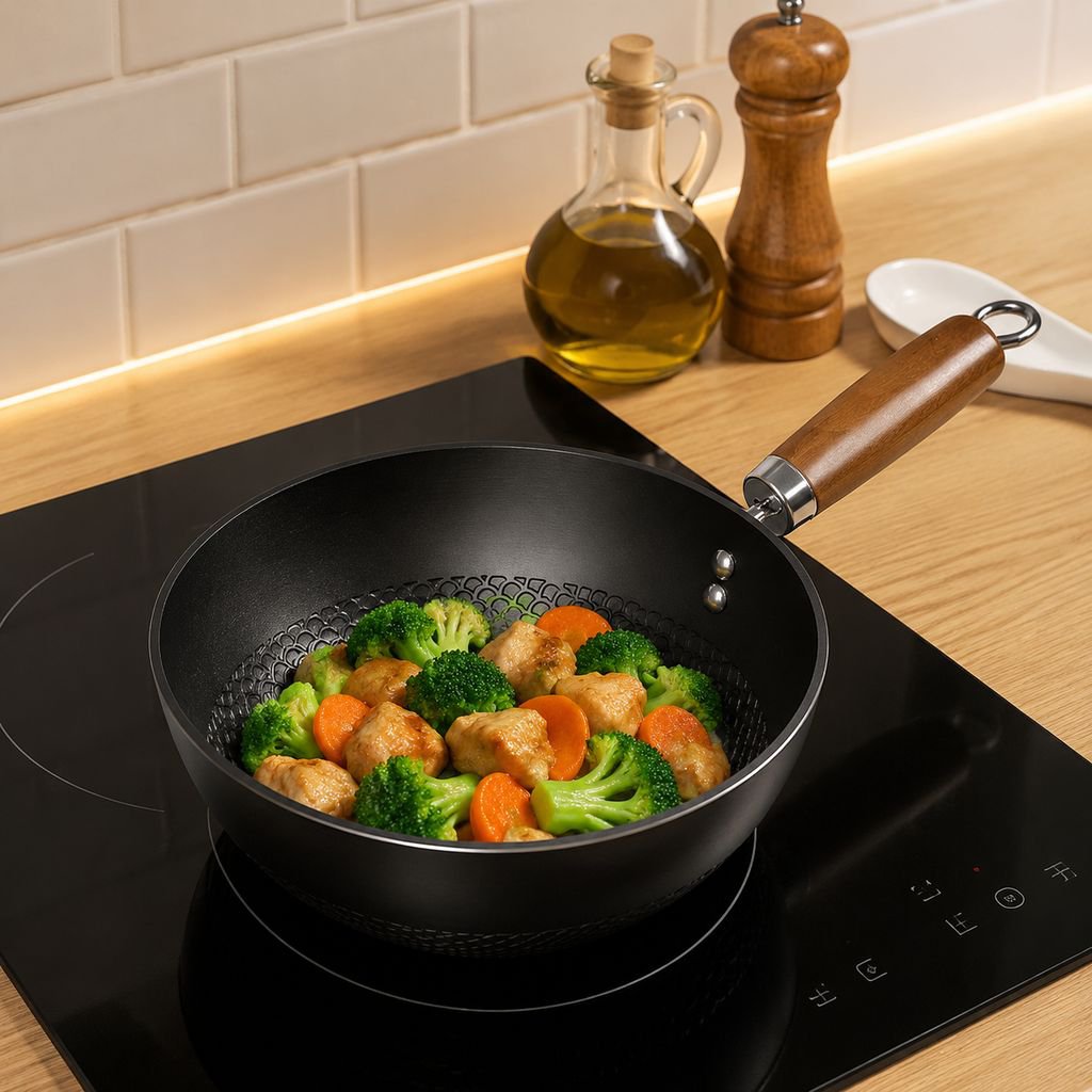 Easy-to-clean household mini iron frying pan