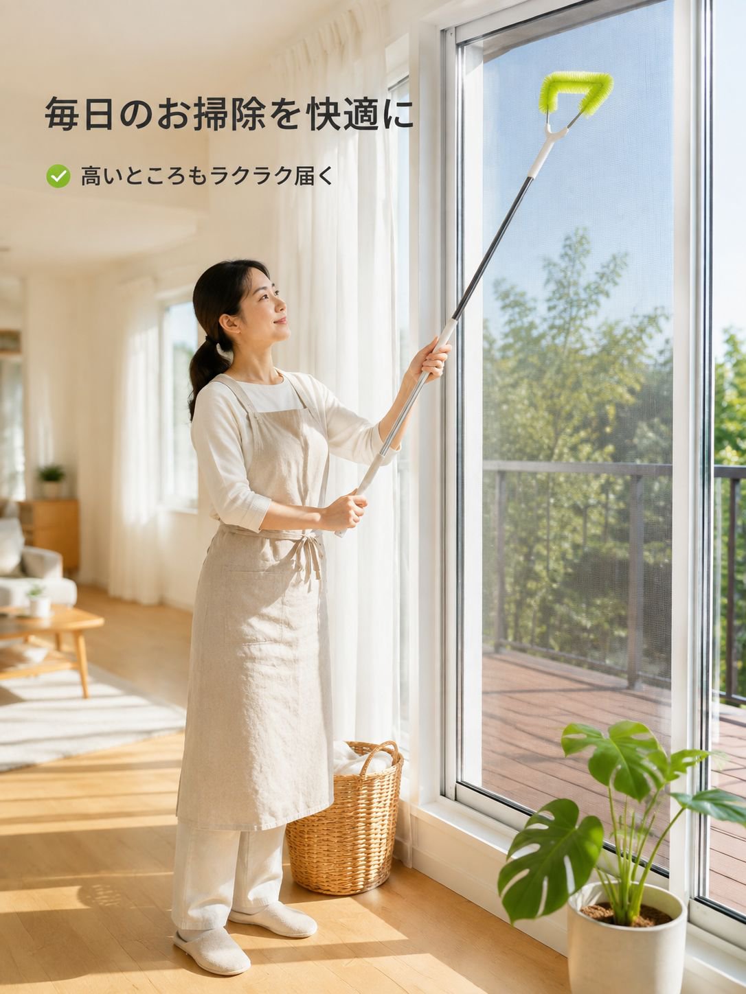 窓網戸の掃除と埃除去用ブラシ