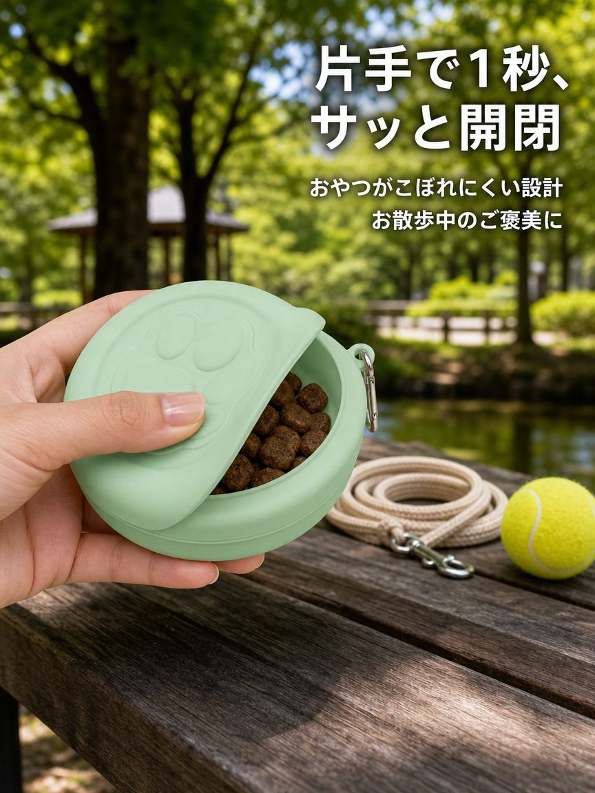 ペット用アウトドア携帯式ドッグフードボウル＆おやつボックス