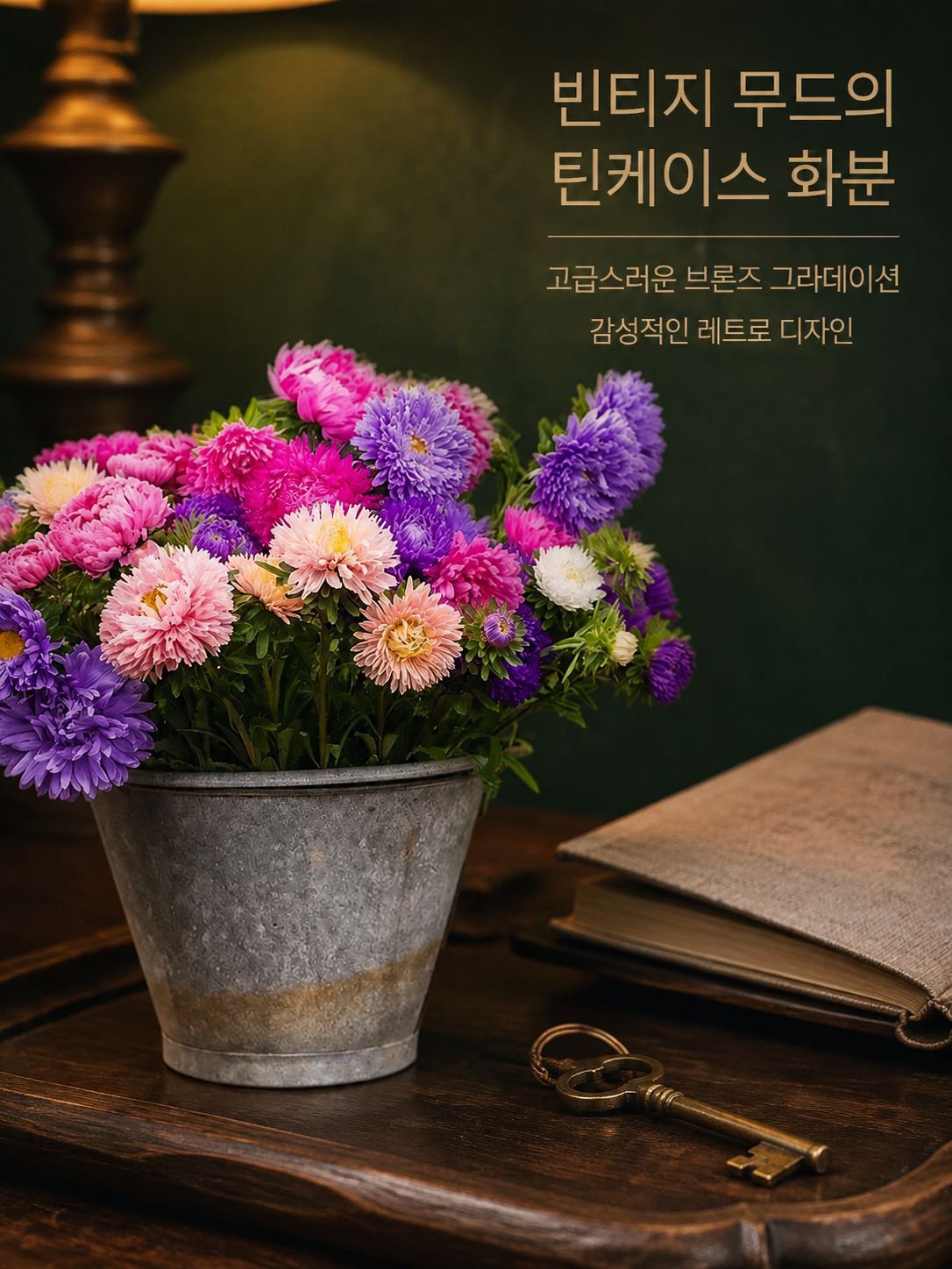 다채로운 캔디 화분 꽃
