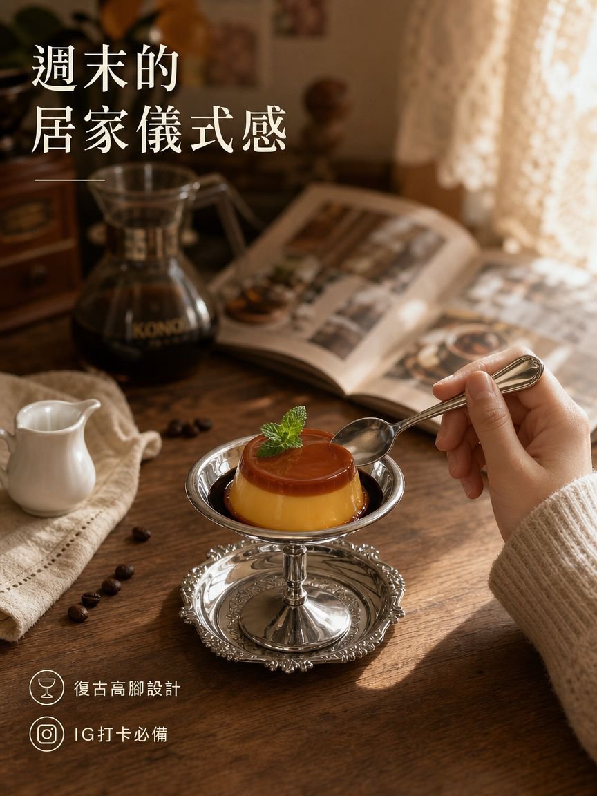不鏽鋼高腳甜點杯