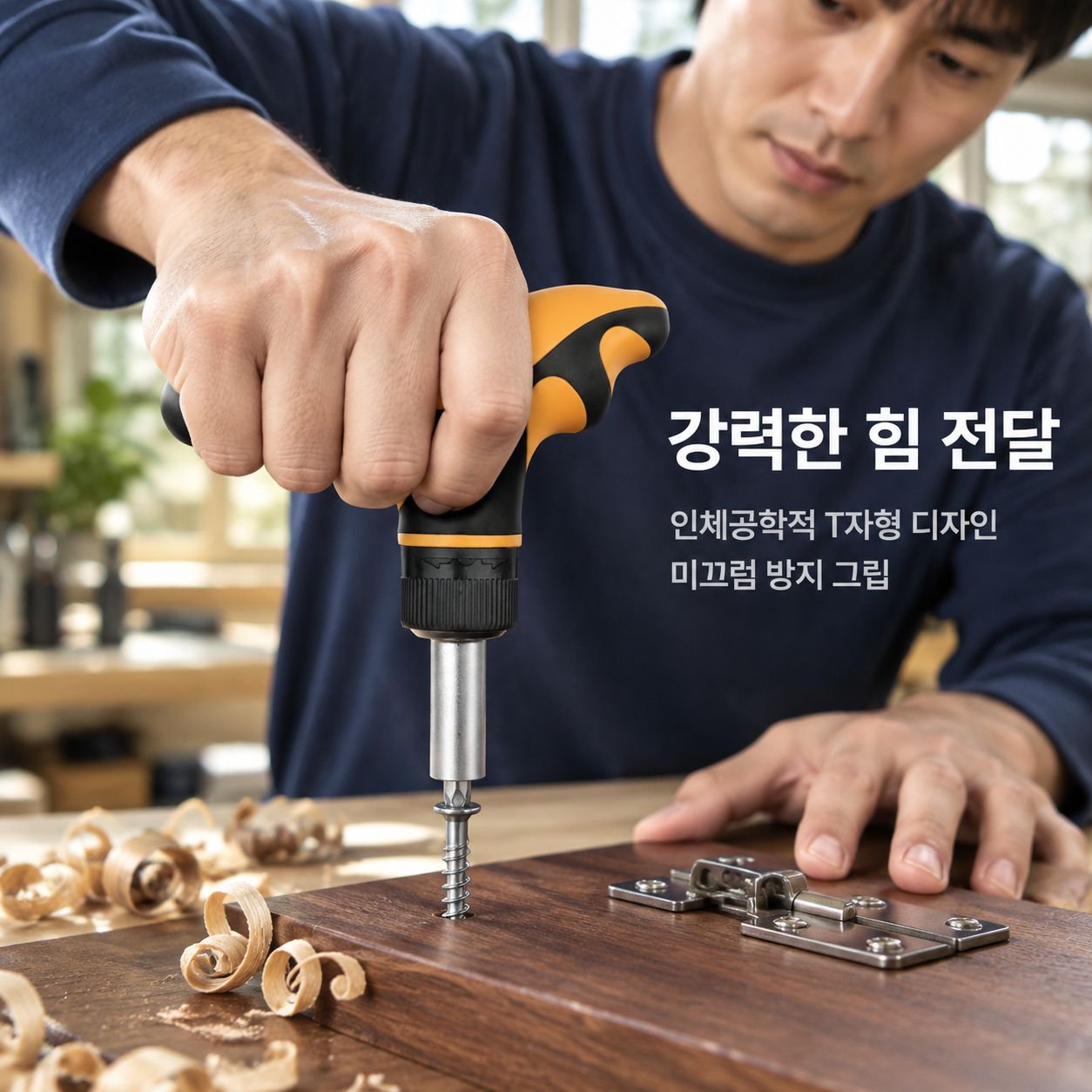 2세대 T형 72T 라쳇 드라이버 세트 정역회전 십자 일자 육각 별 핸들