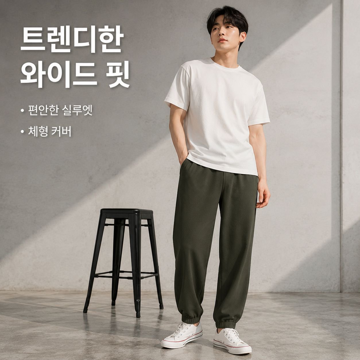 루즈핏 데일리 캐주얼 바지