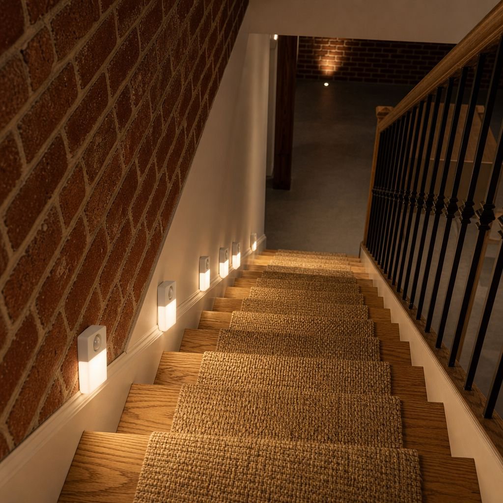 Modern design LED motion sensor night light