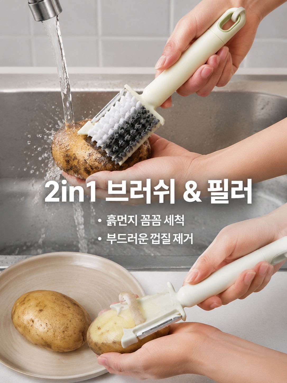 다용도 과일·채소 브러시