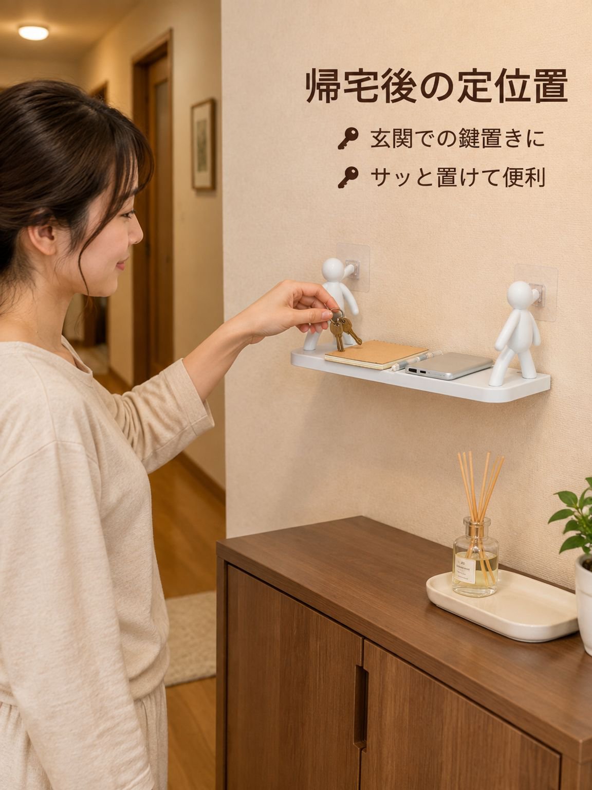 人気の小人壁掛け収納ラック