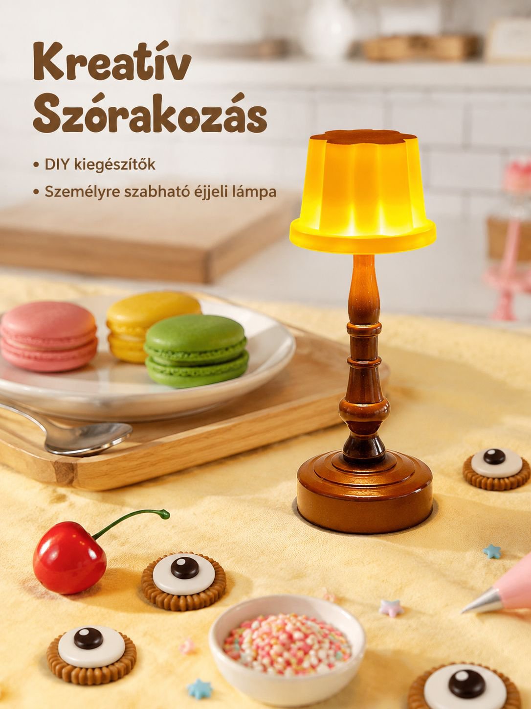 Születésnapi ajándék női éjjeli lámpa, hangulatlámpa, hálószobai alvólámpa, kreatív ajándék