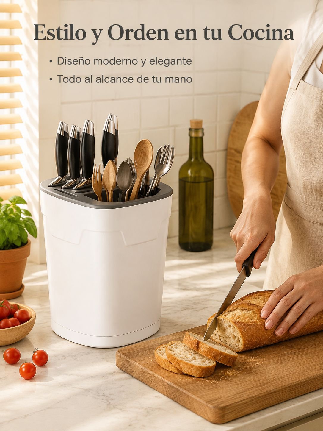 estante para guardar cuchillos