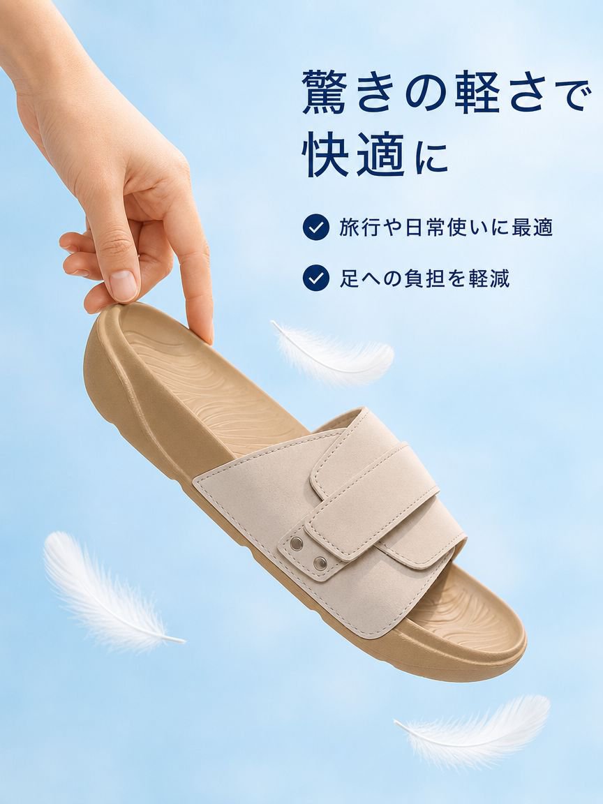 夏用ユニセックススリッポンベルクロ滑り止め厚底ファッショナブルサンダル