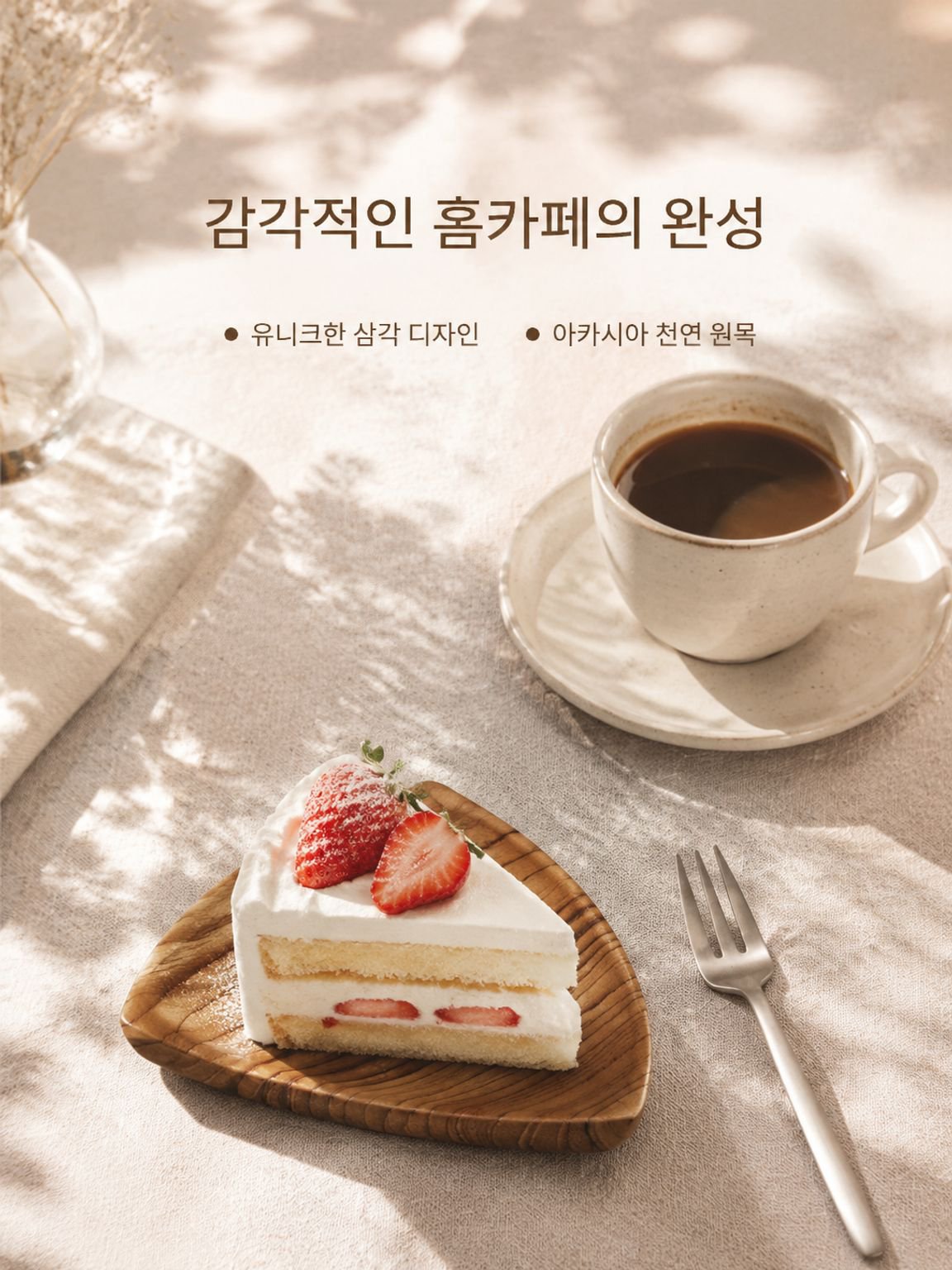 천연 목재 식판