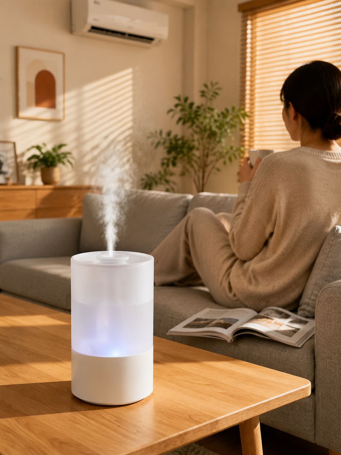 Humidificador inteligente de 4L con llenado superior para dormitorio