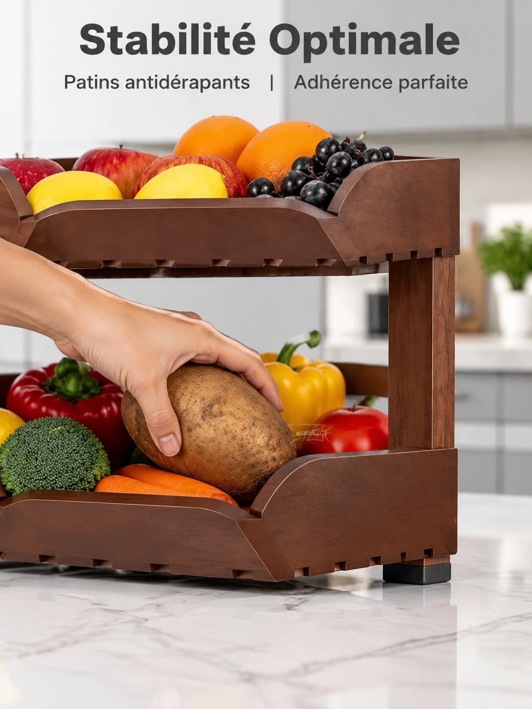 Rangement compact pour paquets de chips et autres collations