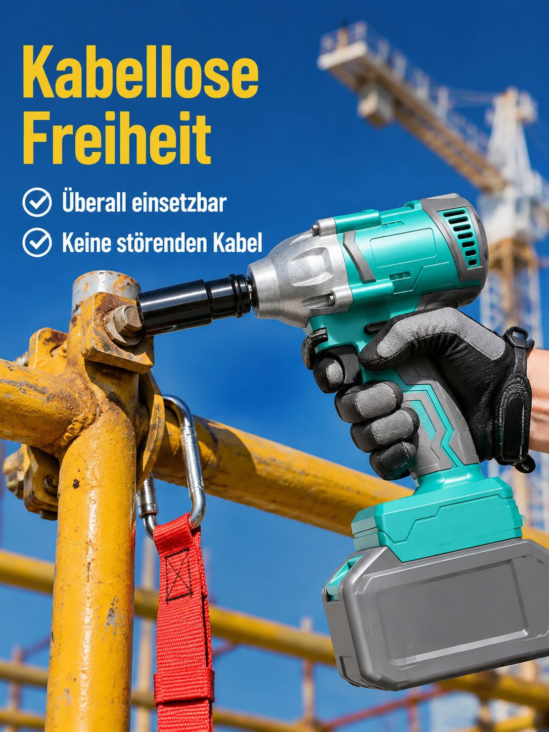 Bürstenloser Akku-Schlagschrauber mit hohem Drehmoment