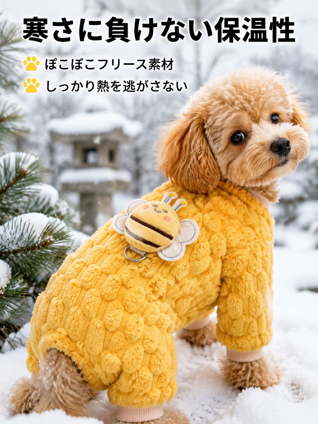 犬と猫のための暖かい四つ足ペット服