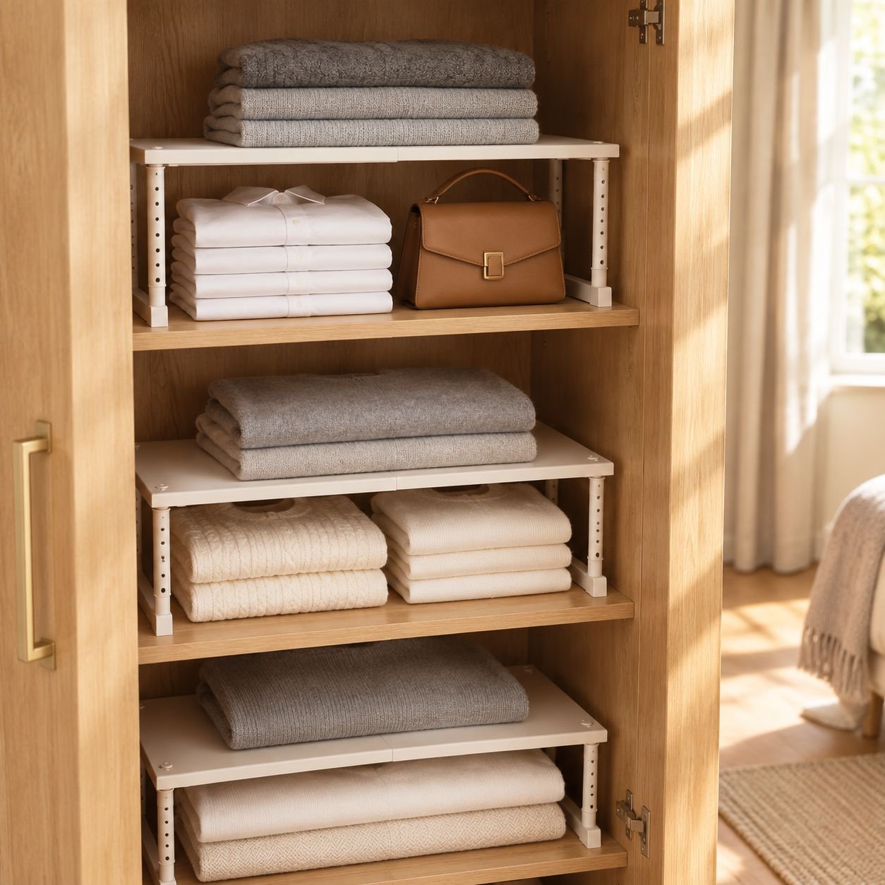 Modern design wardrobe cabinet in a home setting