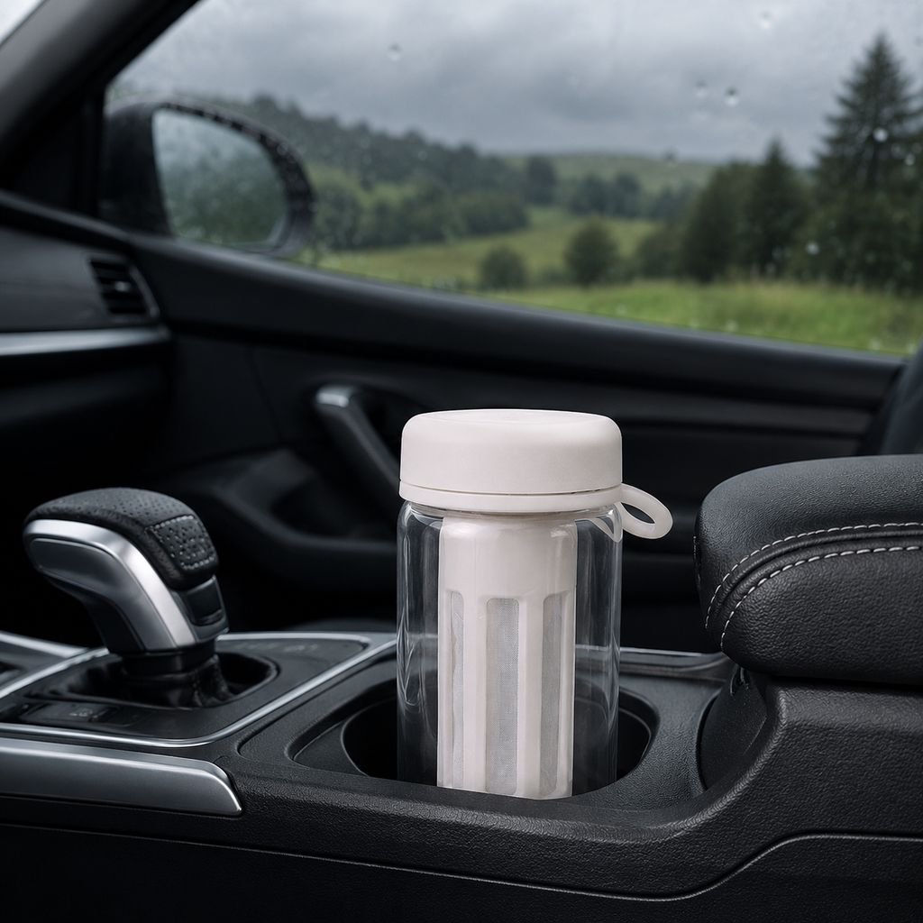 Reusable stainless steel coffee tumbler