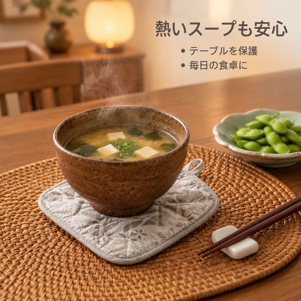 厚手の多機能耐熱鍋敷き