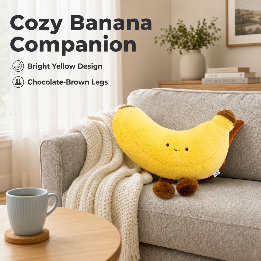 Simulation Long Legs Banana Plush Toy Pillow
