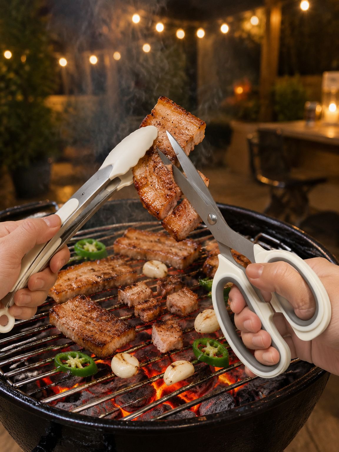 Koreanisches Grillfleisch-Schere