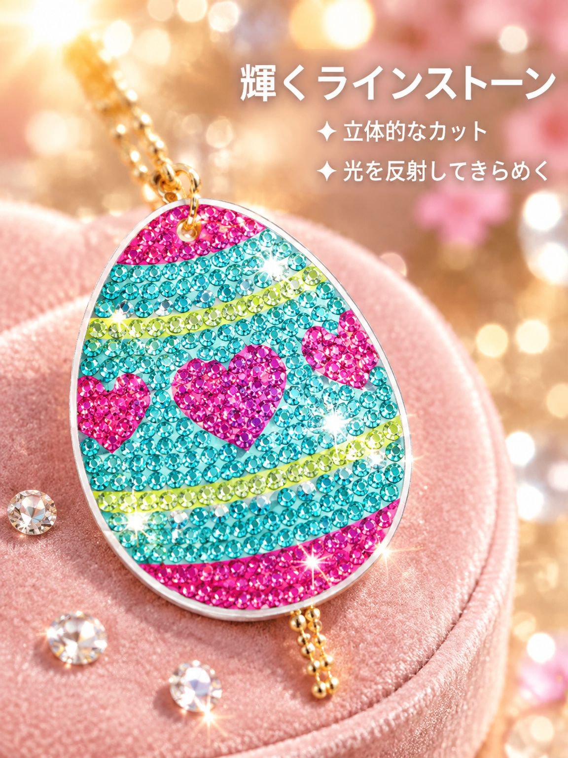 ダイヤモンドアートキーホルダー