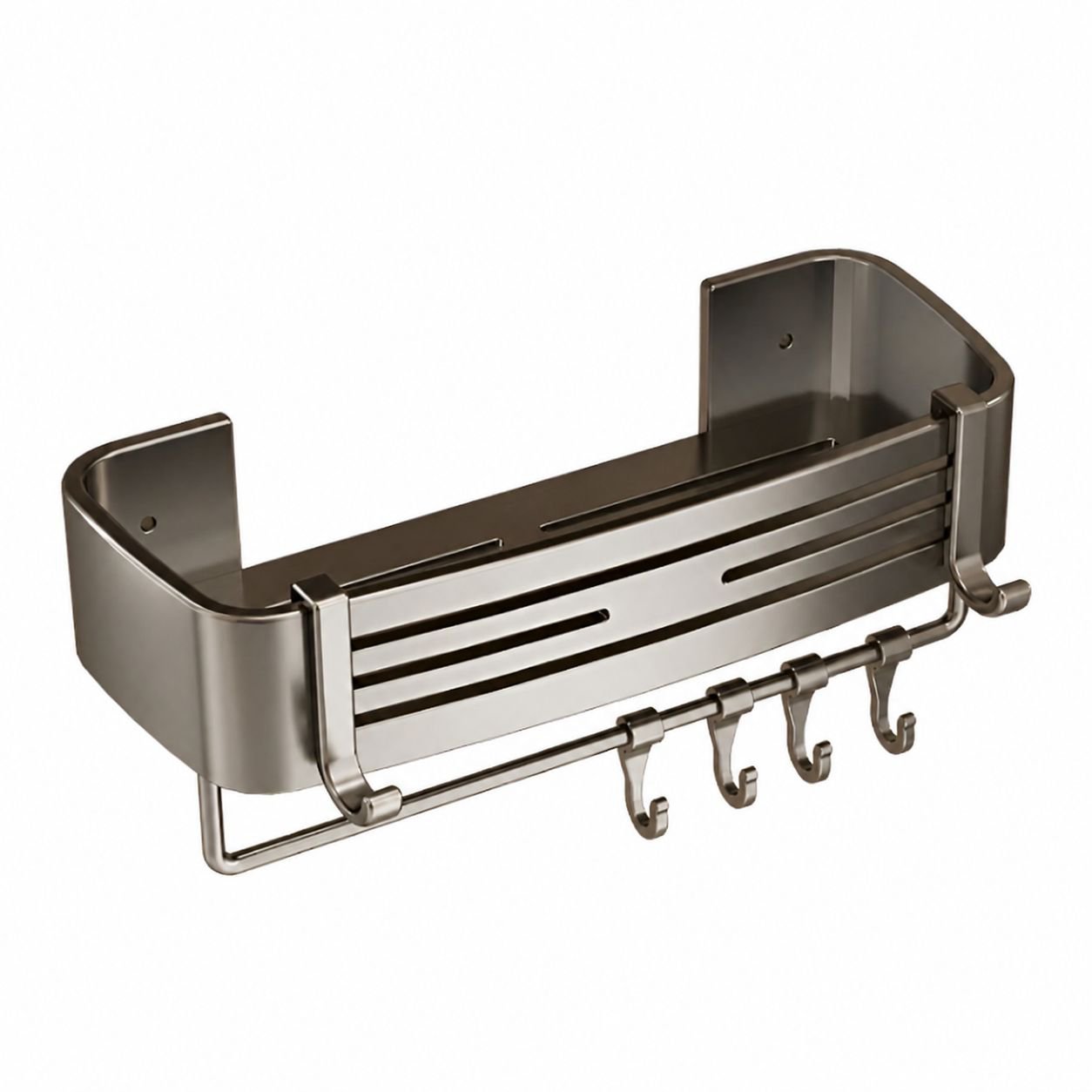 JMY Rectangular No-Drill Bathroom Storage Rack