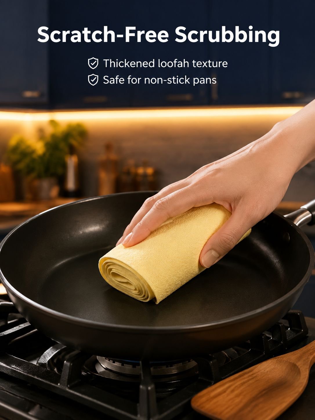 Thickened Loofah Non-stick Oil Cloth