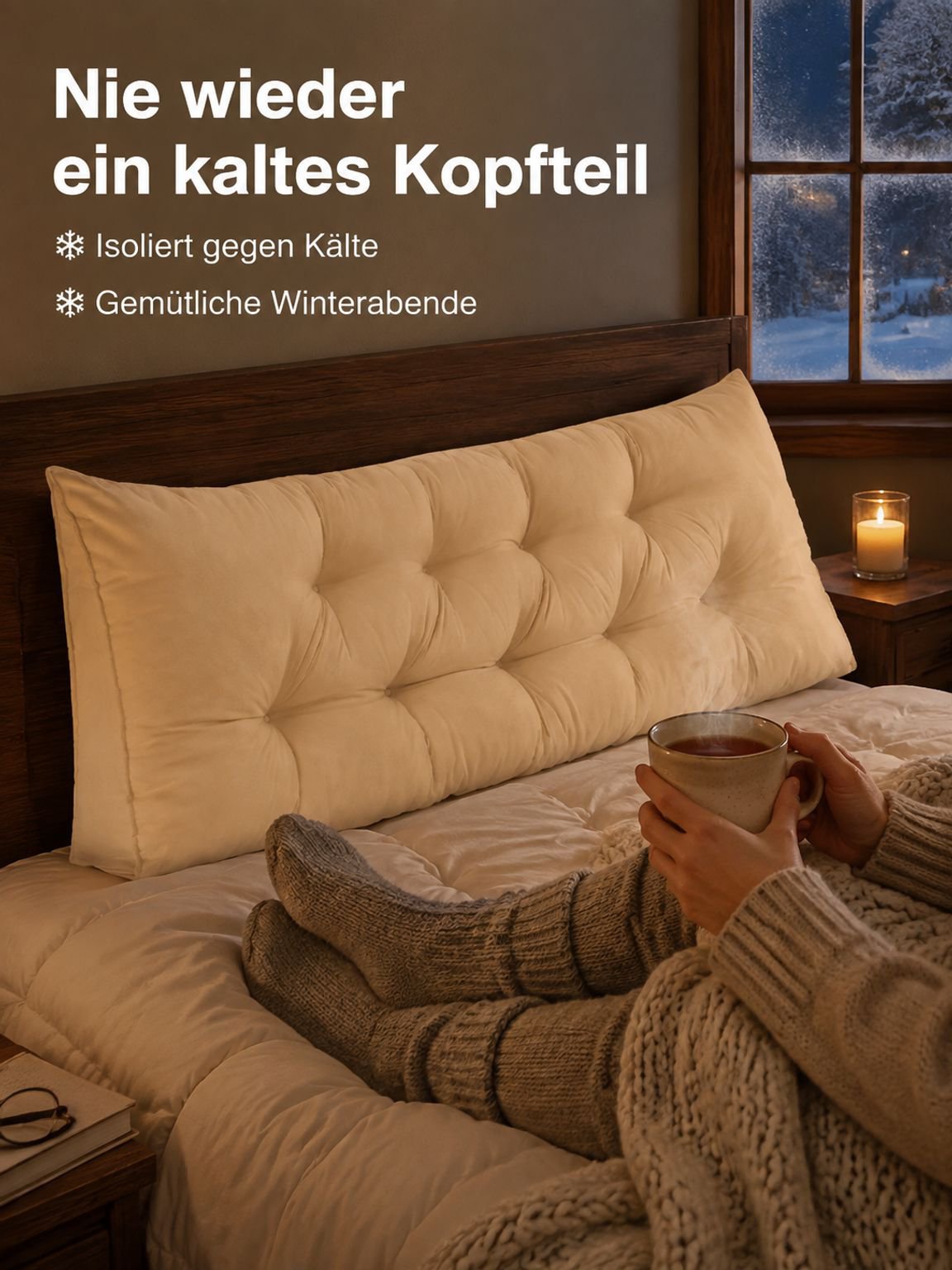 Stilvolles dreieckiges Kopfteil-Kissen als Schlafzimmer-Dekoration