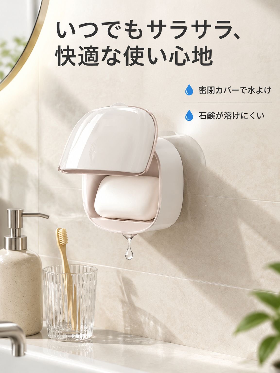 壁掛け式かわいい石鹸ホルダー