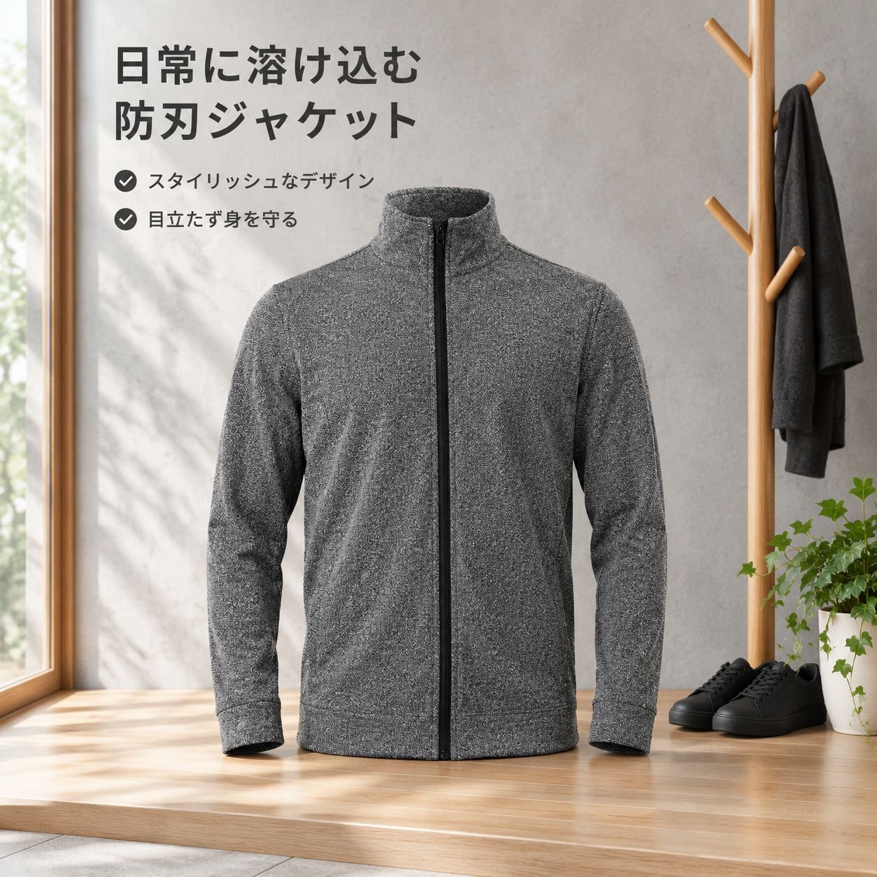 身を守る防刃ジャケット 警備員用作業服 熊の引っかき防止 アウトドア安全ウェア