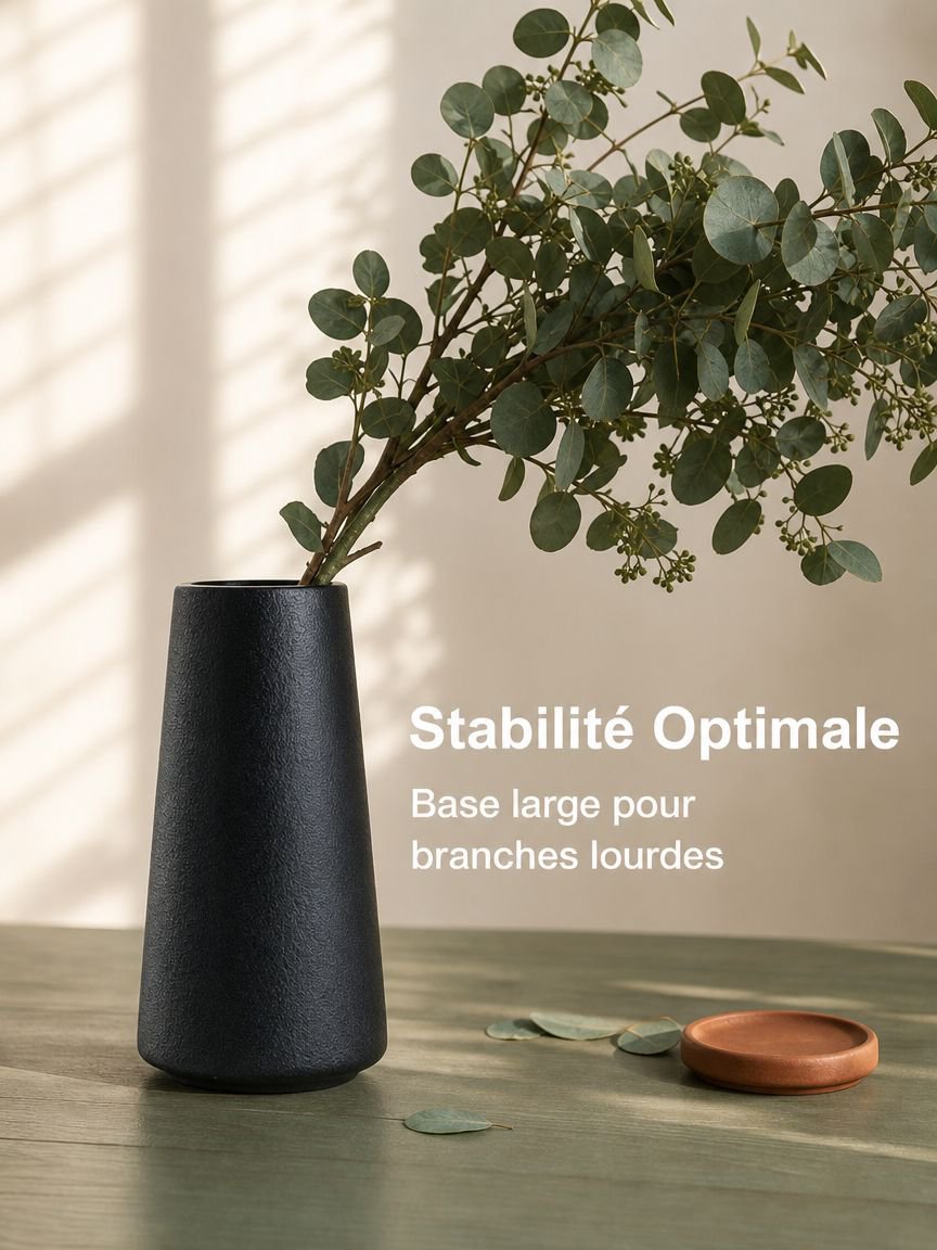 Vase non émaillé design moderne