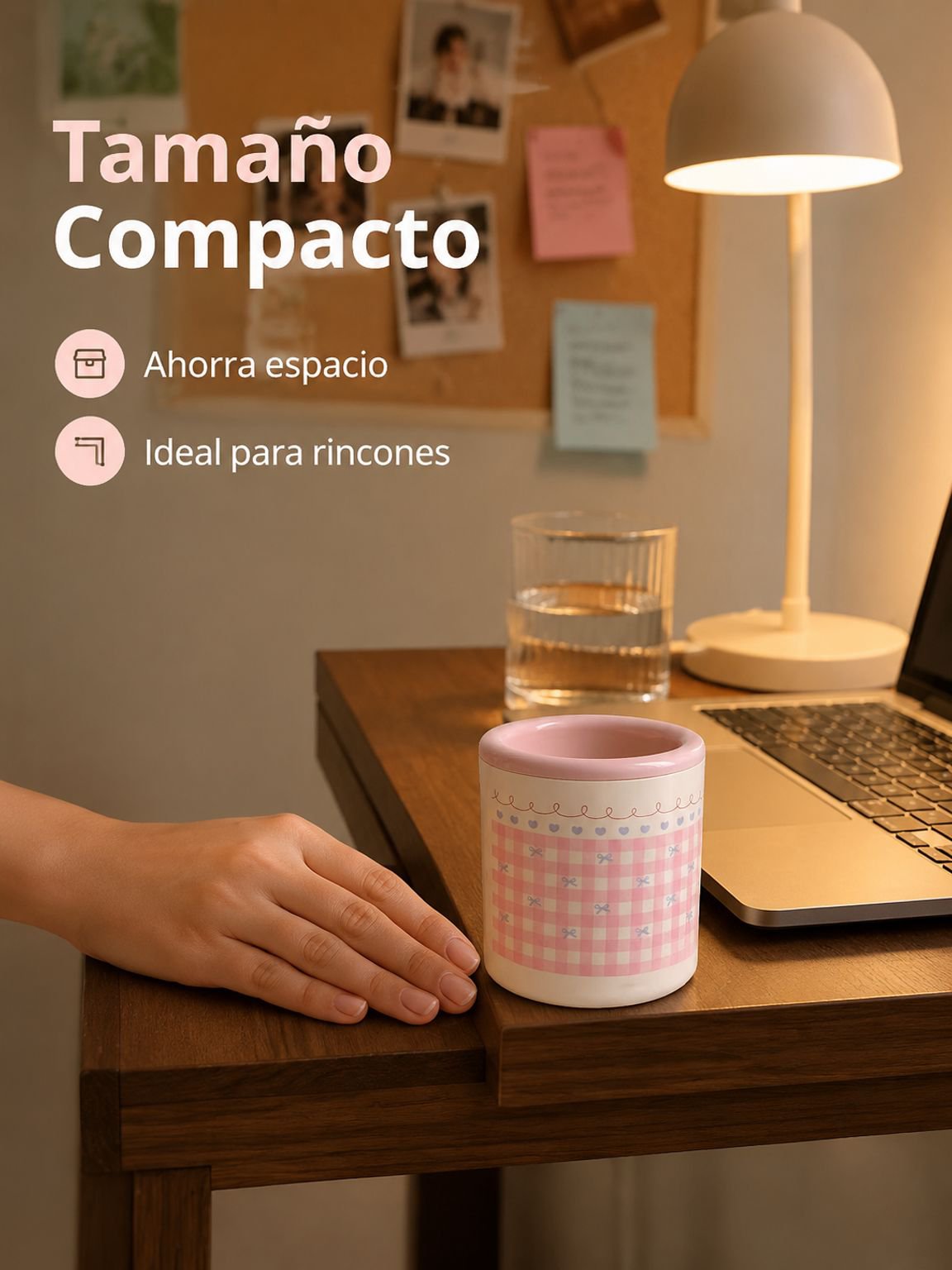 Portalápices de plástico de diseño elegante para oficina
