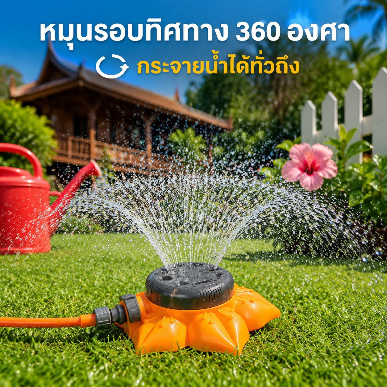 หัวฉีดน้ำรดสนามหญ้า