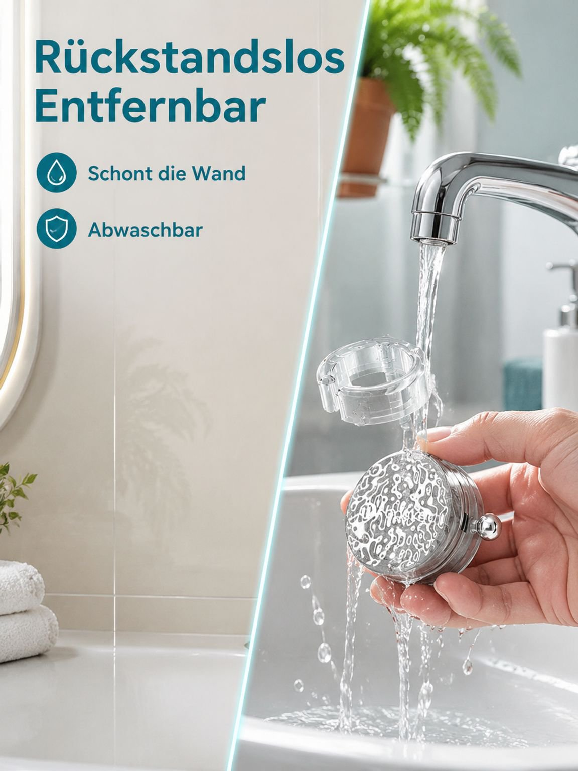 Drehbarer, wandmontierter Aufbewahrungsschrank für Luftkanäle (ohne Bohren)