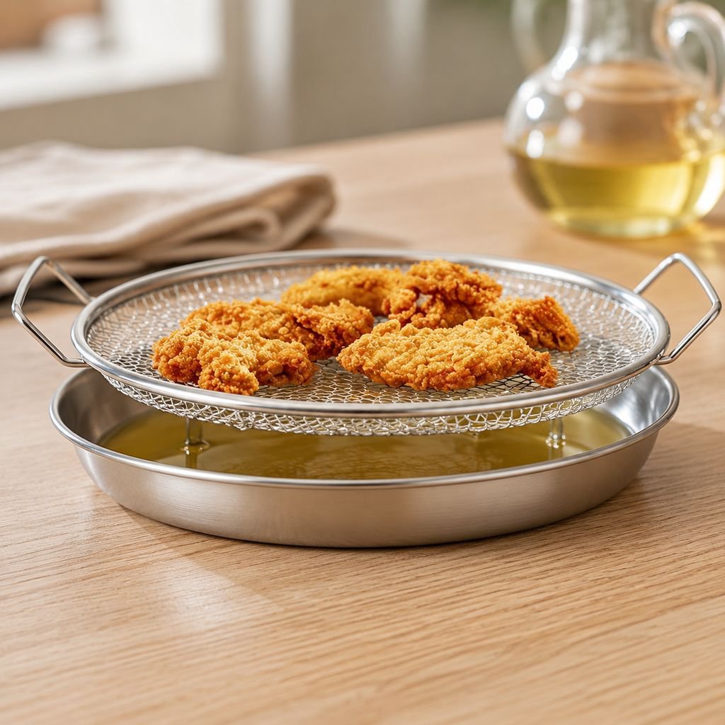 JMY Stainless Steel Double-Ear Oil Strainer Mesh