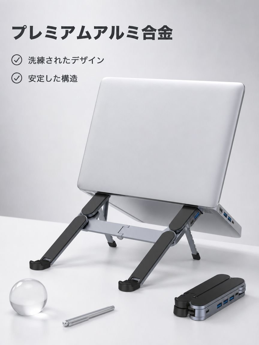 4-in-1多機能コンピュータースタンド