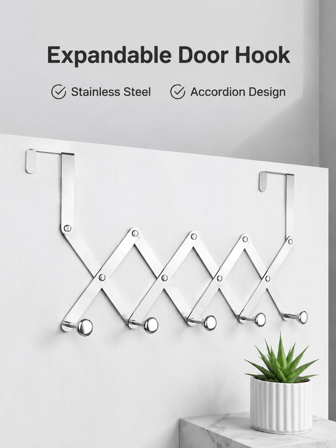 Stainless Steel Home Wall Shelves Hooks Storage