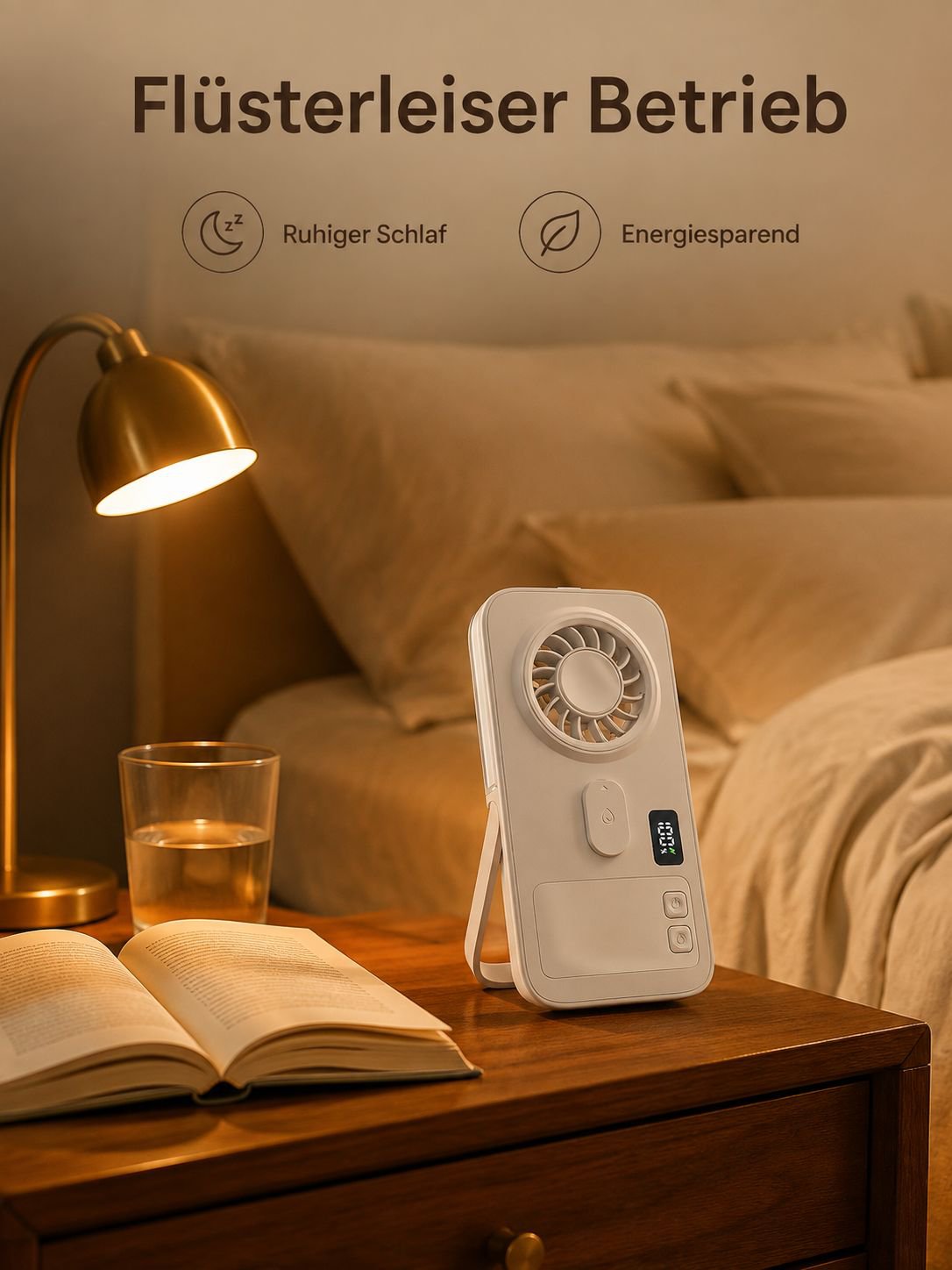 Tragbarer Mini-Sprühventilator mit USB-Aufladung, kleiner Luftkühler