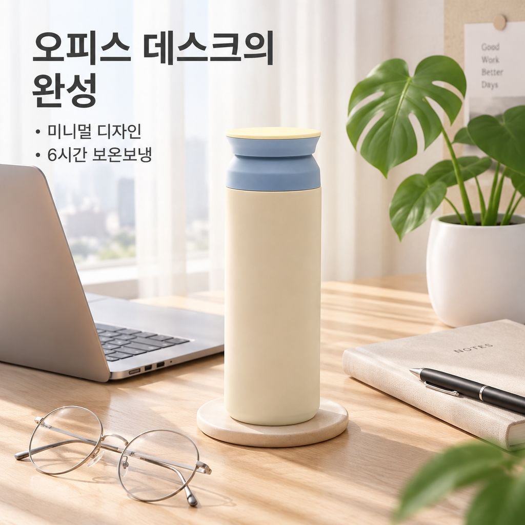 고급스러운 일본식 휴대용 보온컵 스테인리스 소재