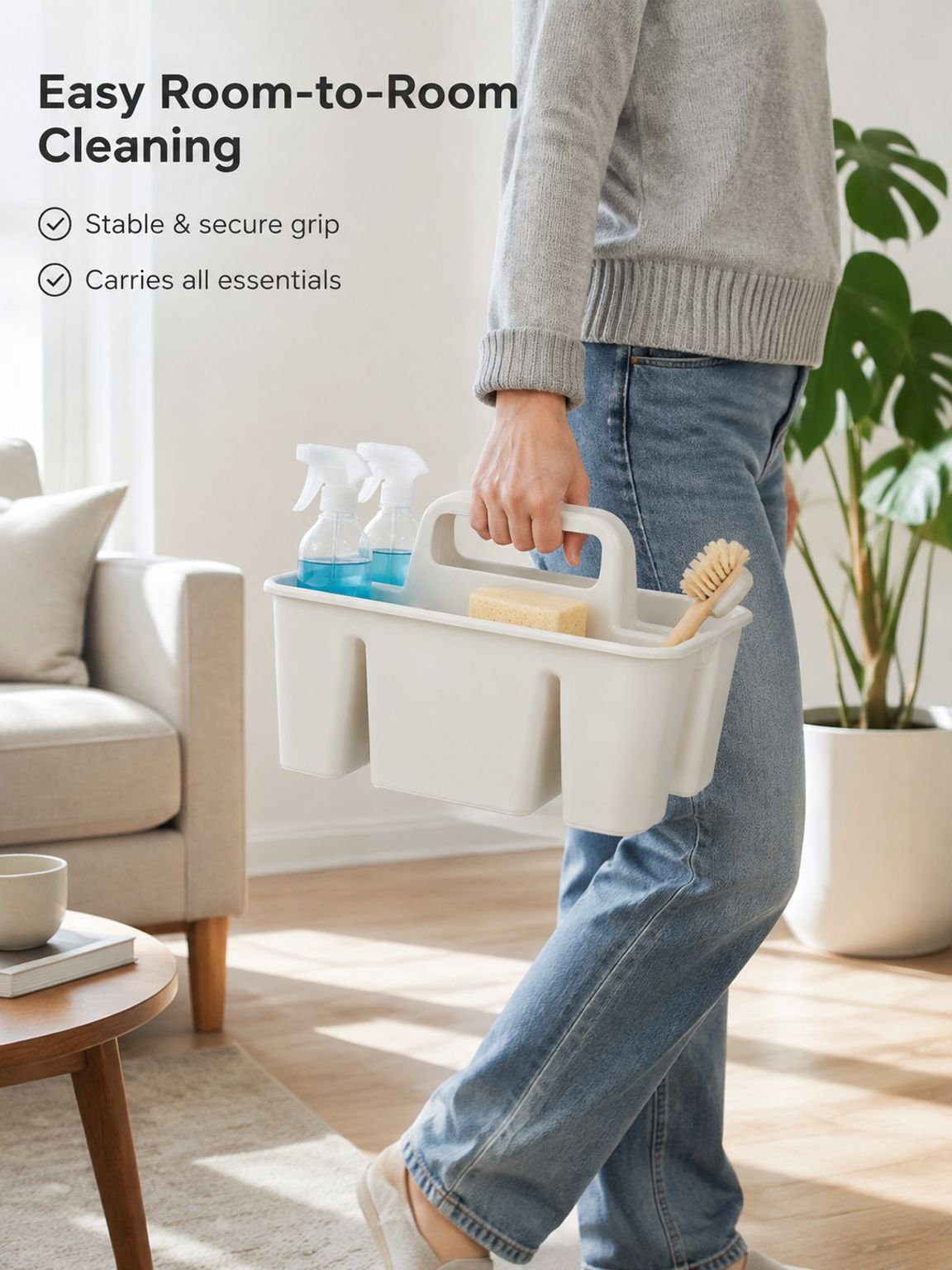 Portable cleaning storage basket, household divider, sundrying basket, desktop storage bin, desktop 