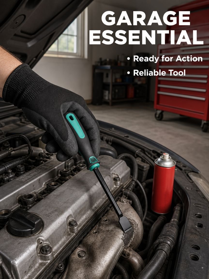Multifunctional 3-Piece Car Repair Scraper and Cylinder Spatula Set