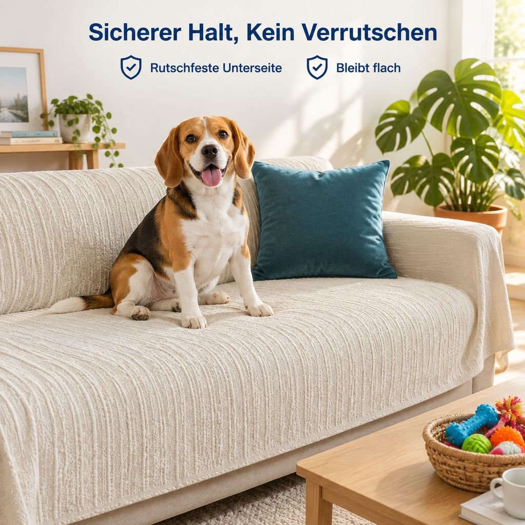 Kühlende Eisseide SofamatteRutschfest Sofabezug