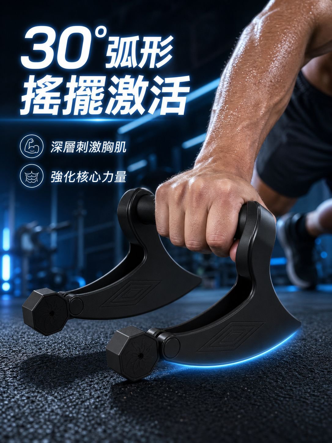 律動慢搖臂力訓練健身器