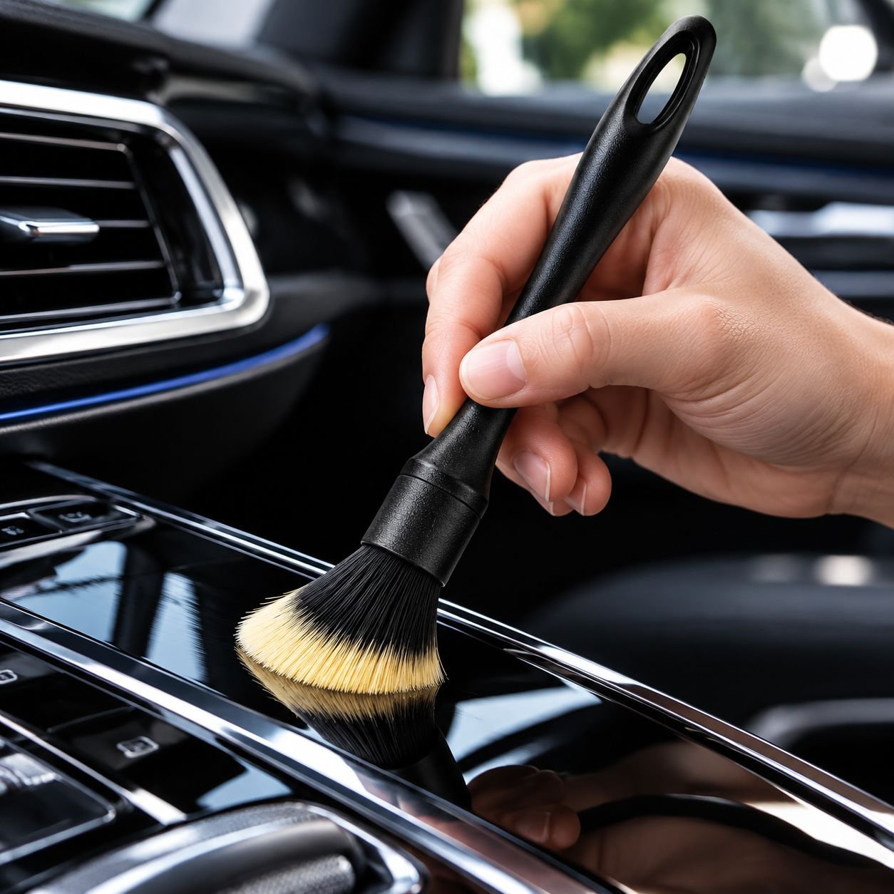 Versatile car cleaning set for interior and exterior use