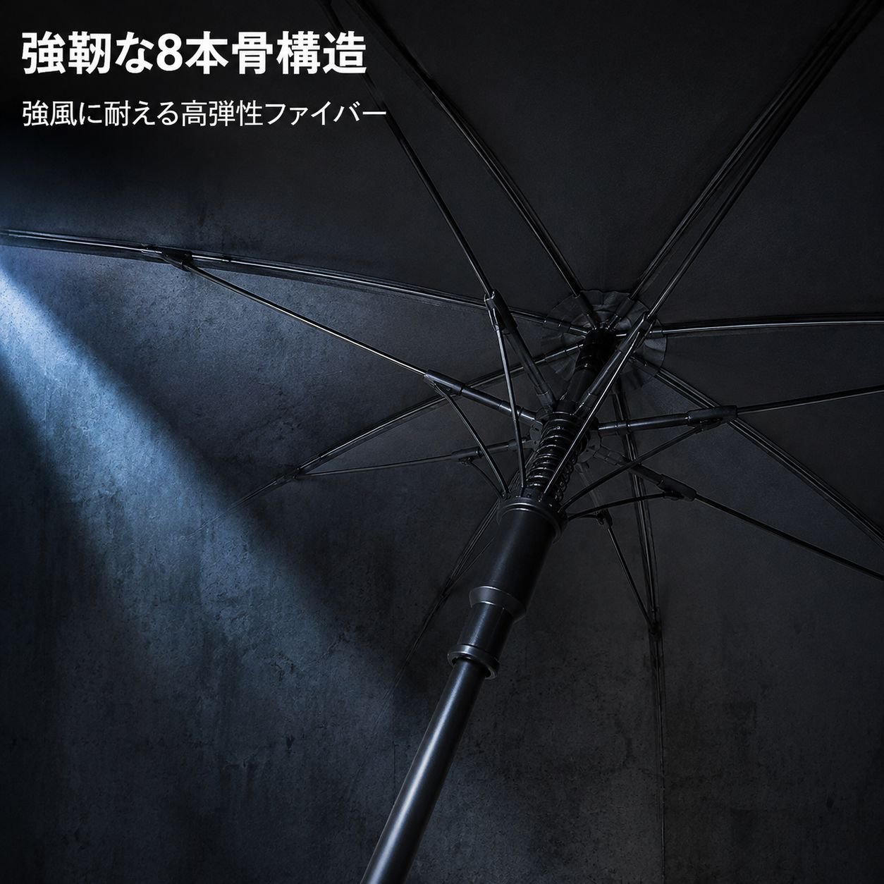 耐風UVカットゴルフ長傘 自動開閉 晴雨兼用傘
