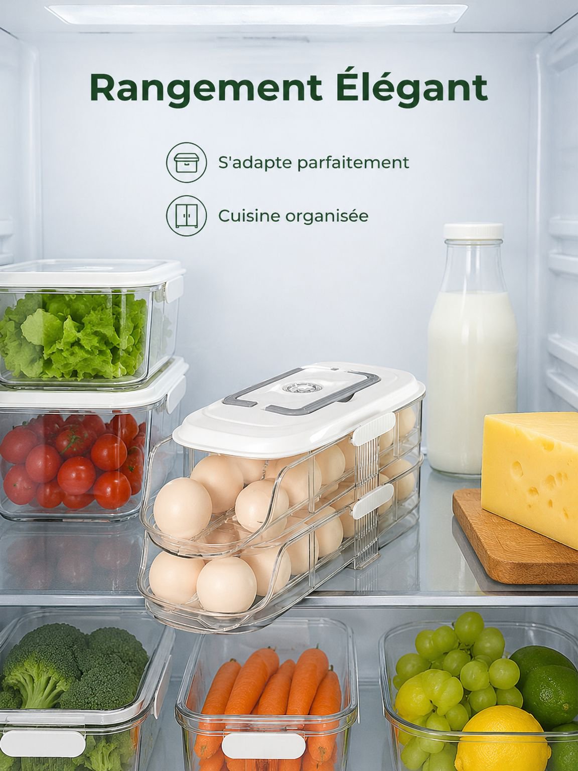 Accessoire de cuisine idéal pour ranger vos œufs proprement