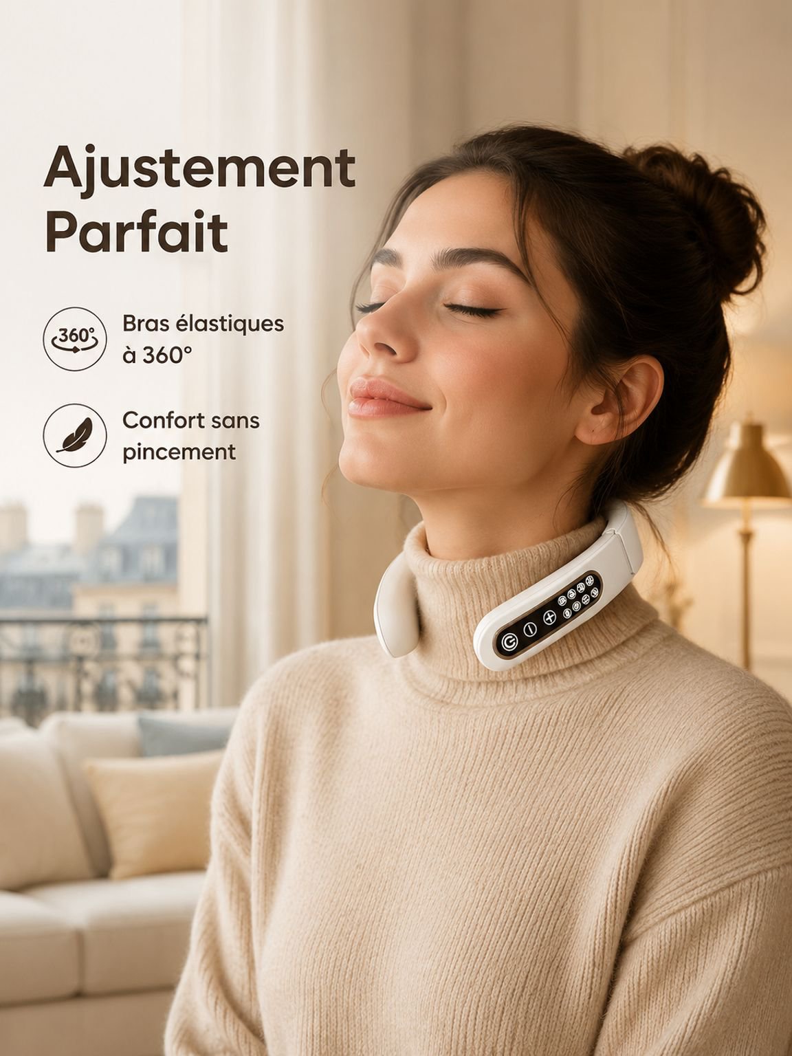 Masseur de cou portable pour une relaxation quotidienne