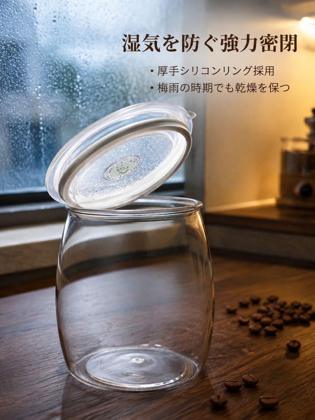 キッチン用食品グレードPET密閉容器