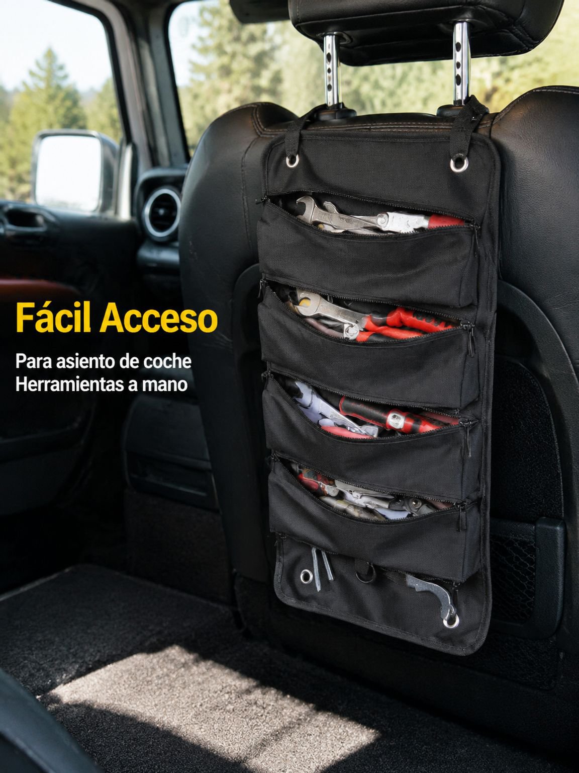 Bolsa de herramientas multifuncional portátil, resistente y de gran capacidad
