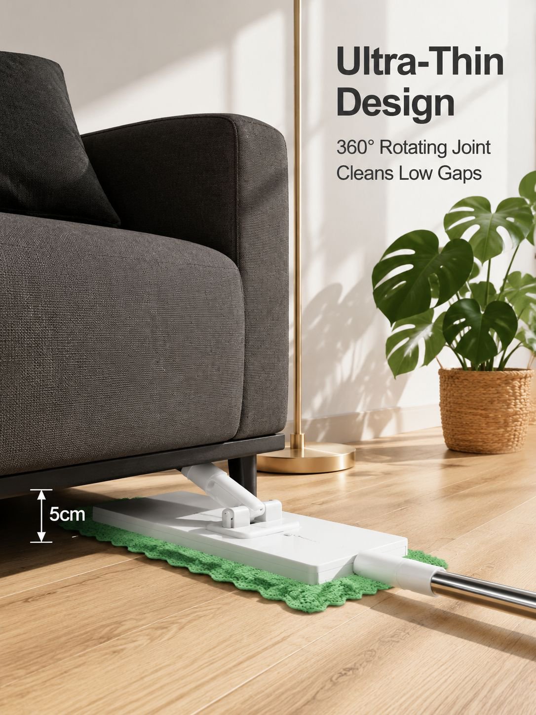 Automatic Spin Mop with Face Towel Holder