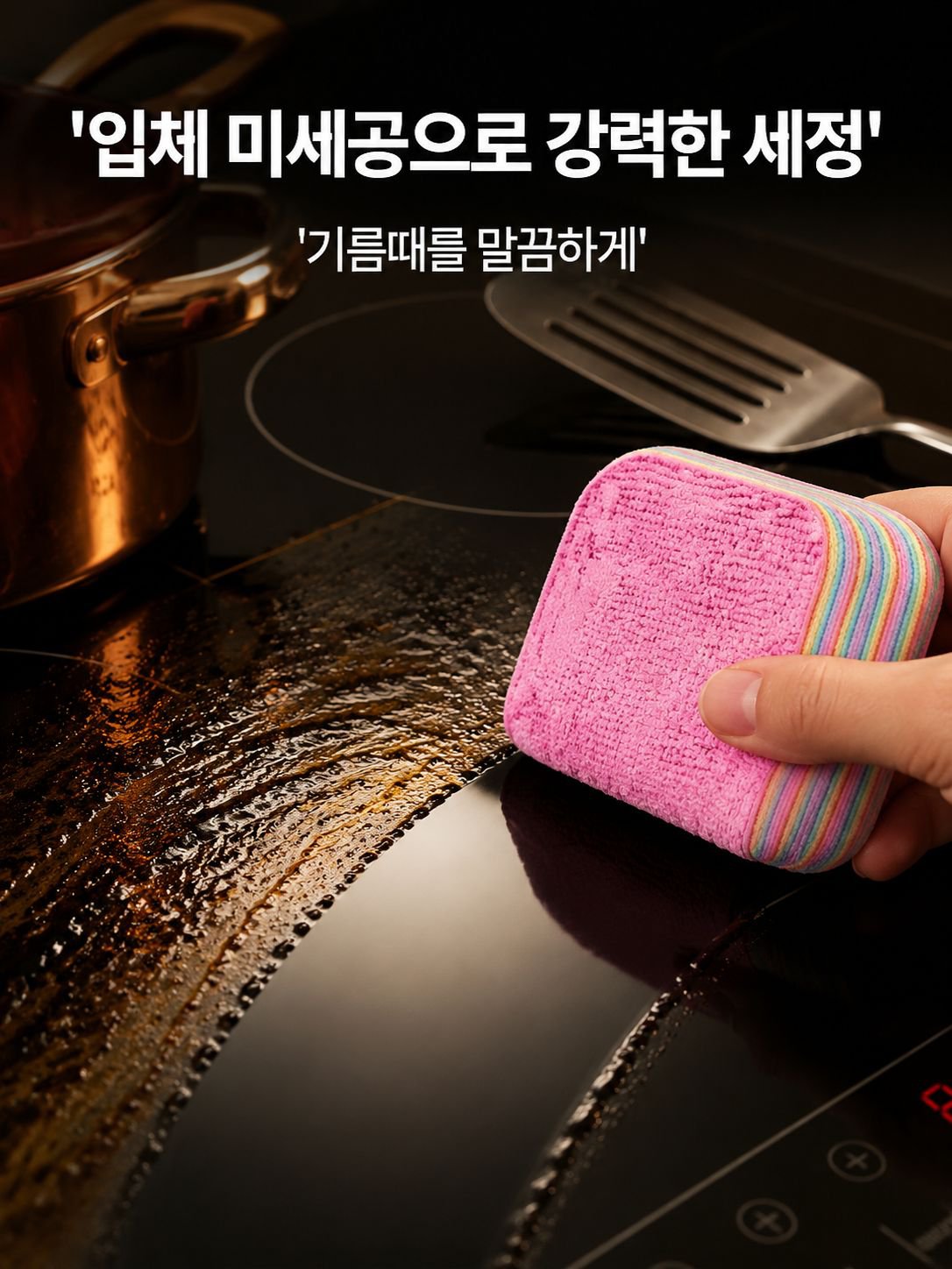 쉽게 찢어지는 여러 겹의 청소용 천